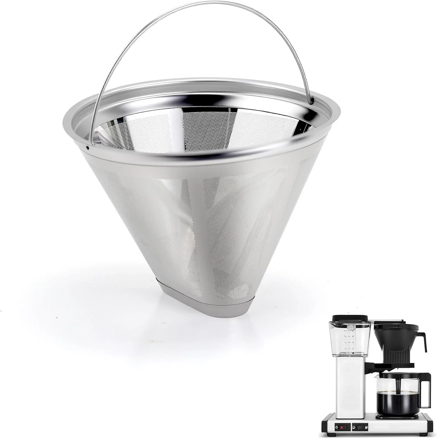 Stainless Steel Reusable Coffee Filter for Technivorm Moccamaster KBGV KBT KBGT gallery
