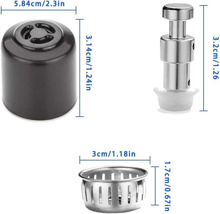 Steam Release Handle,Float Valve Replacement Parts with ULTRA, black gallery