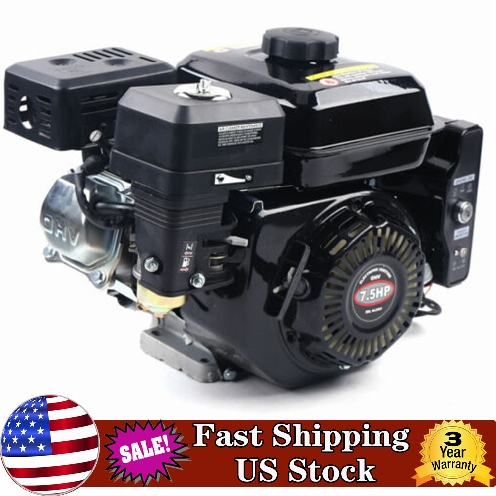 212cc 4-Stroke 7.5 HP Electric Start Horizontal Engine Go Kart Gas Engine Motor gallery