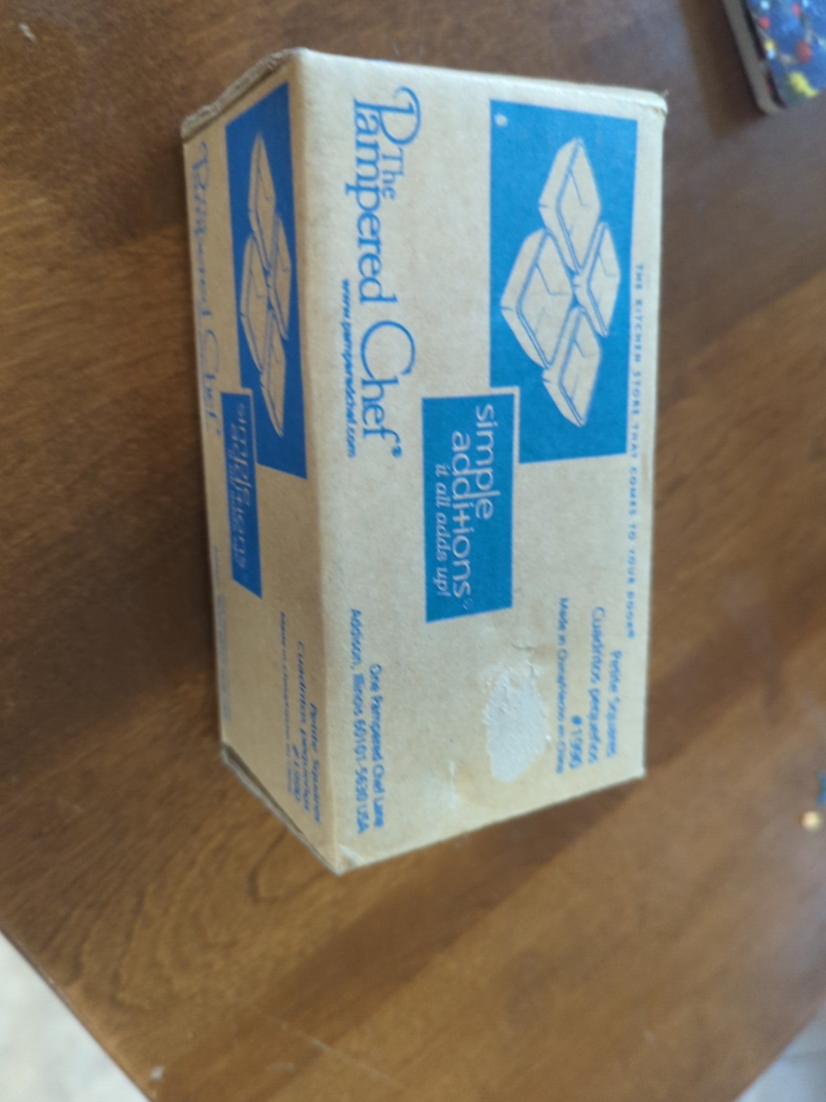 Pampered Chef Simple Additions Petite Squares #1990 White 2 1/2" Set of 4 Nip gallery