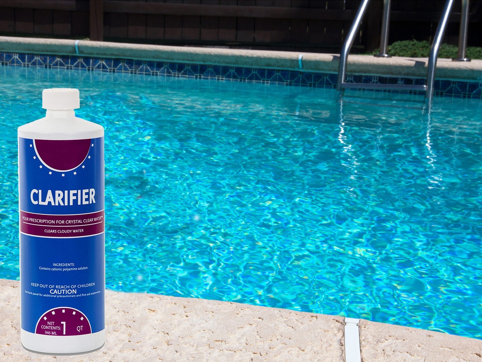 Swimming Pool Chemical Clarifier Strength - 32 oz Bottle - (Select Quantity) gallery