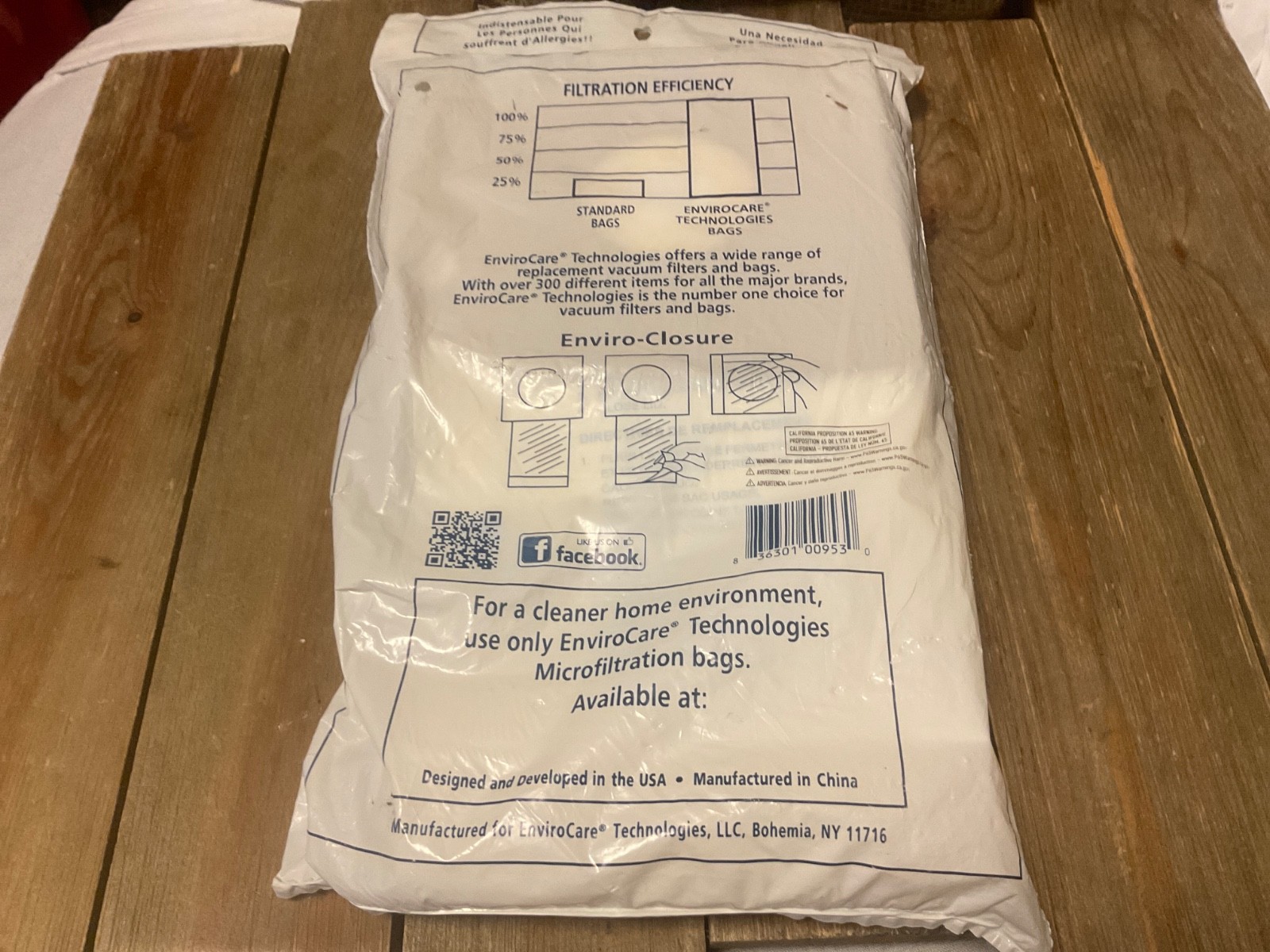 EnviroCare Eureka Style MM Micro-Filtration Vacuum Bags - 9 Pack gallery