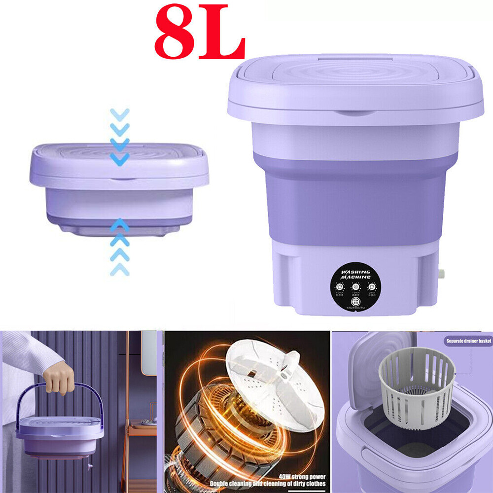 Portable Washing Machine Mini Washer Foldable Washer and Spin Dryer Small Travel gallery
