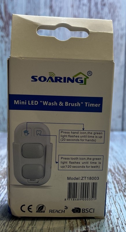SOARING Wireless Battery Powered Timer for Kids - 2 Min Brush, 20 Sec Hand Wash gallery