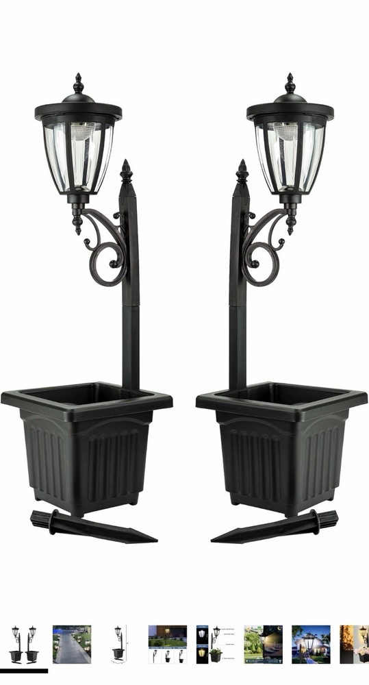 Sun-Ray Kambria Multi Function 2-Piece Set of Solar Lights Solar Power