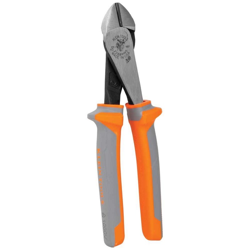 Klein Tools 2288RINS Diagonal Cutting Pliers, Insulated, High Leverage, 8-Inch gallery