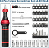 Torque Screwdriver Set, 64 Pieces 10–80 In-Lb 1/4" Inch Pound Torque Wrench Scre gallery