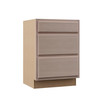 Recessed Panel 24 In. W X 24 In. D X 34.5 In. H Assembled 3 Drawer Base Cabinet gallery