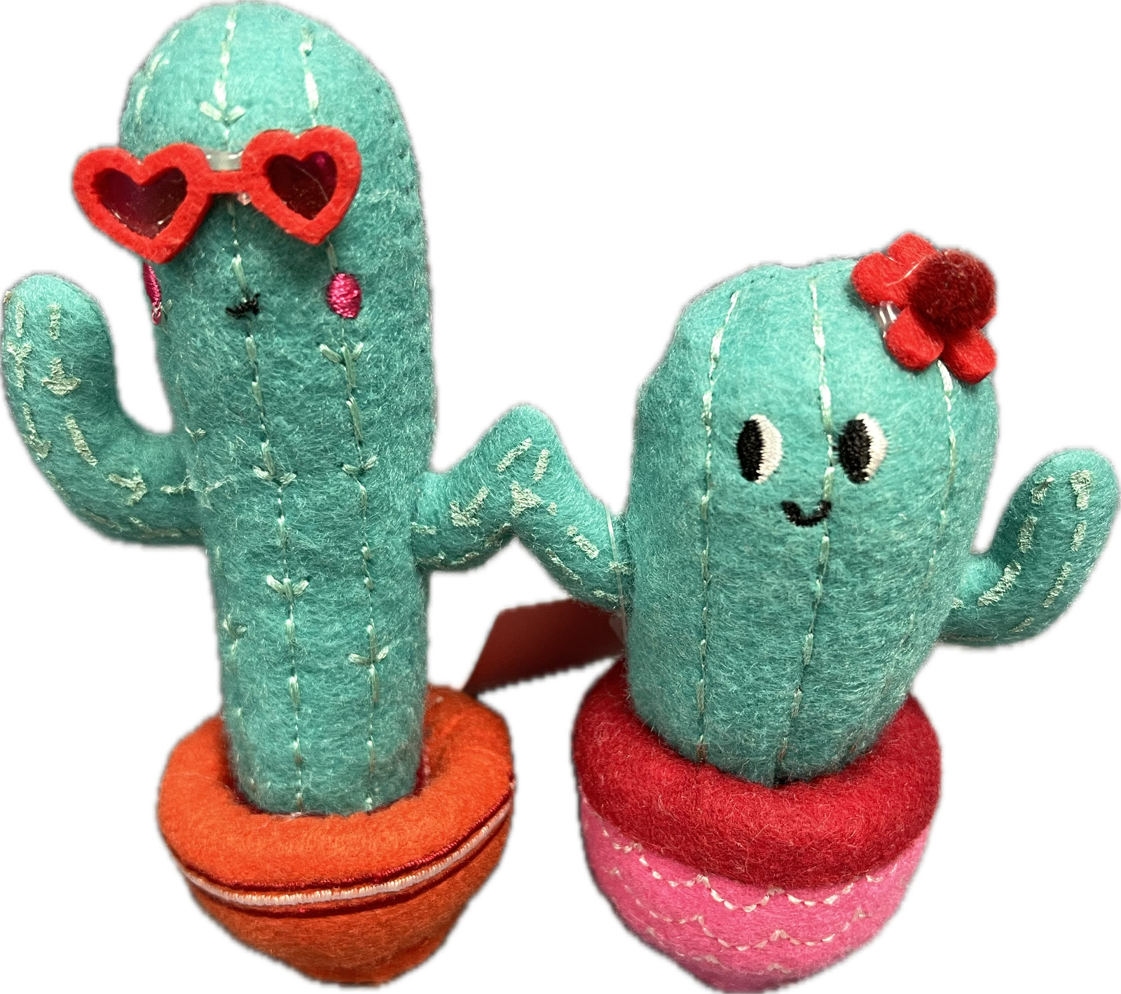 Target Spritz Valentines Day Felt Cactus Duo Decor Figure 5 inch NEW W/ TAG 2025 gallery