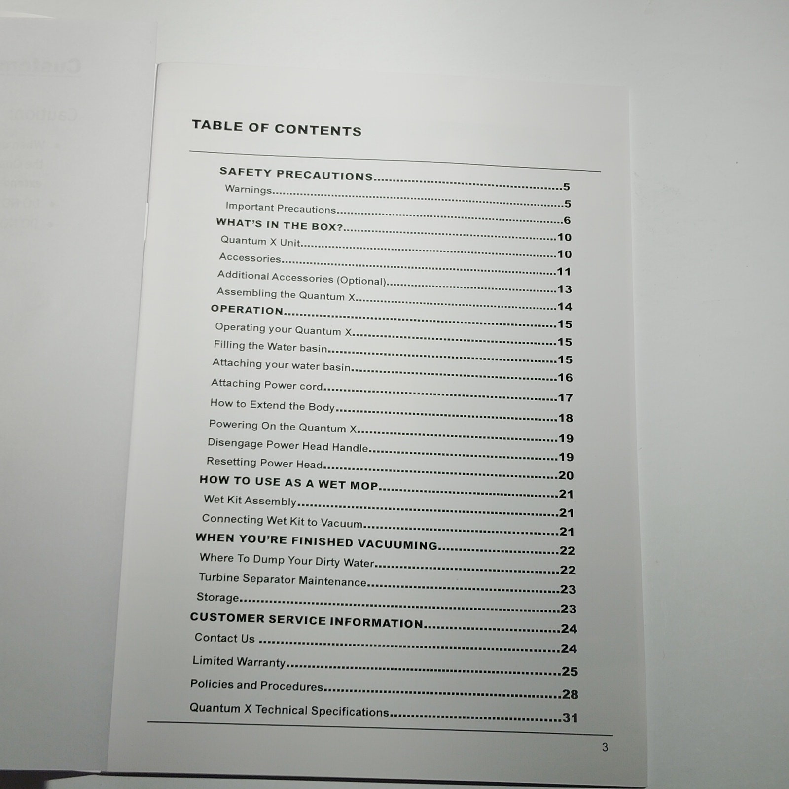 Quantum X QX‑8002 User Manual Guide Original Replacement Documentation gallery
