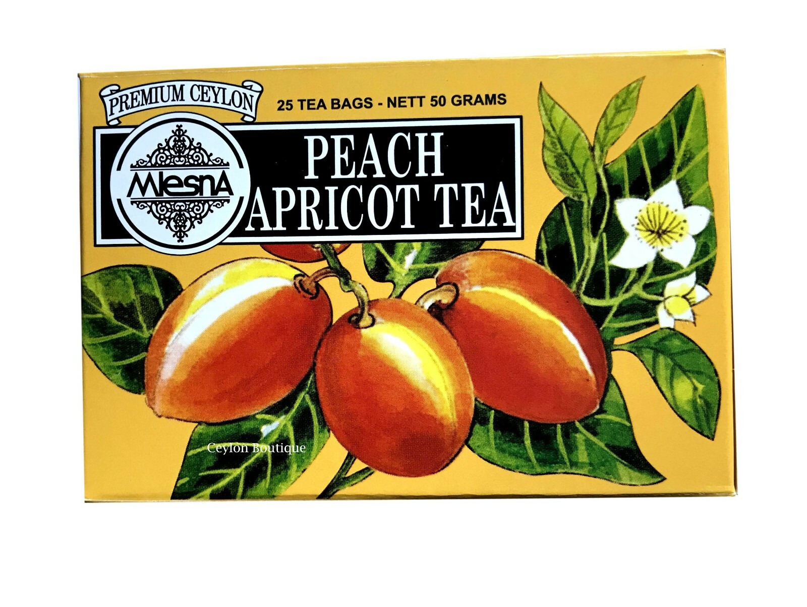 Mlesna Peach Apricot Ceylon Tea in 25 Tea Bags 50g gallery