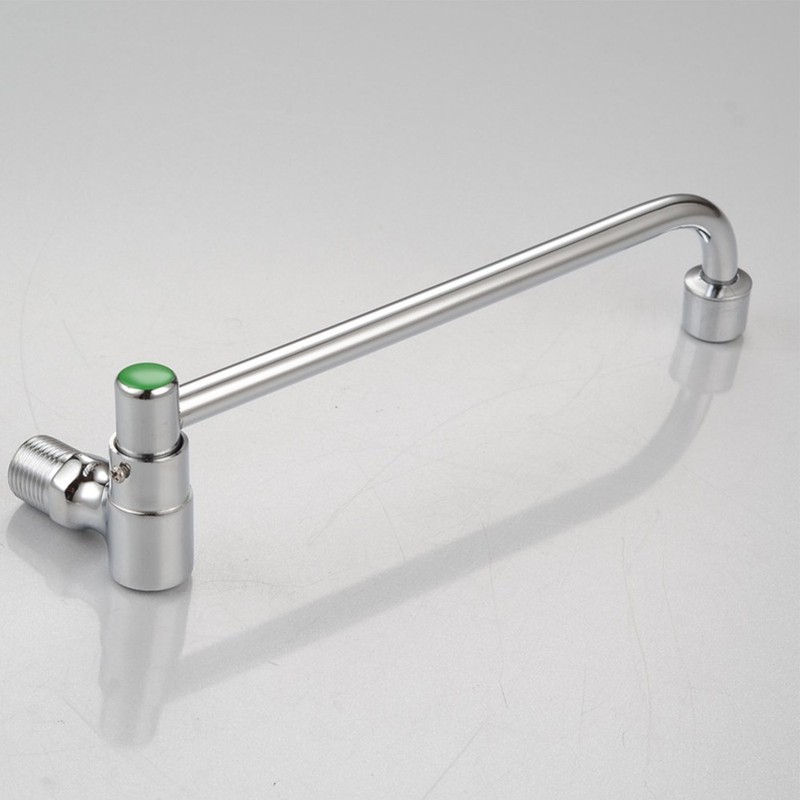 Single Cold Wall Mounted Tap with Swinging Spout for Home and Commercial Use gallery