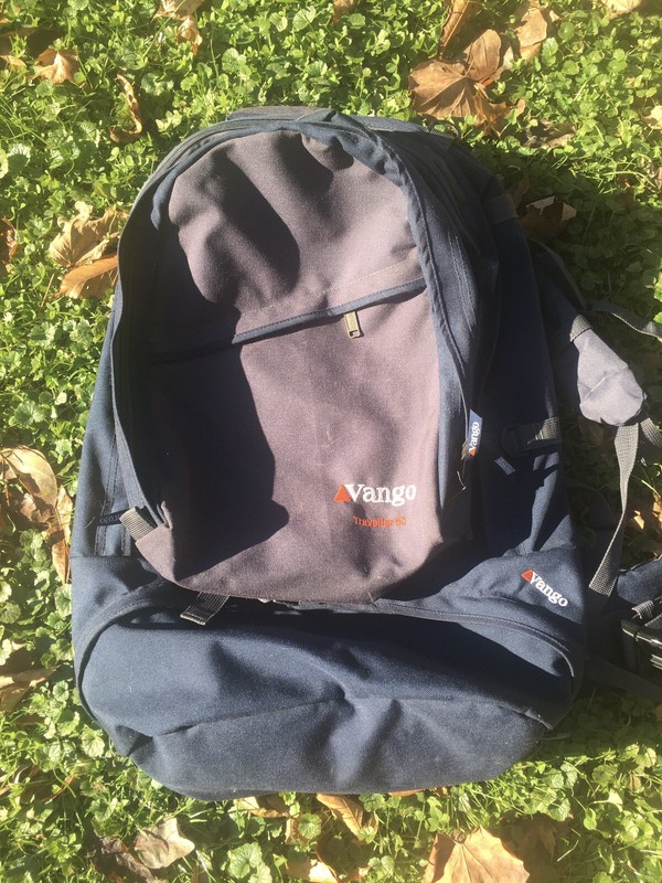 Vango traveller 60 with backpack 24×18 Blue And Gray EUC