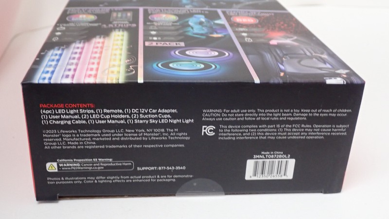 Monster 5 Piece Auto LED Lighting Strips Brand New Car Bundle Kit 3MNLT0872BOL2 gallery