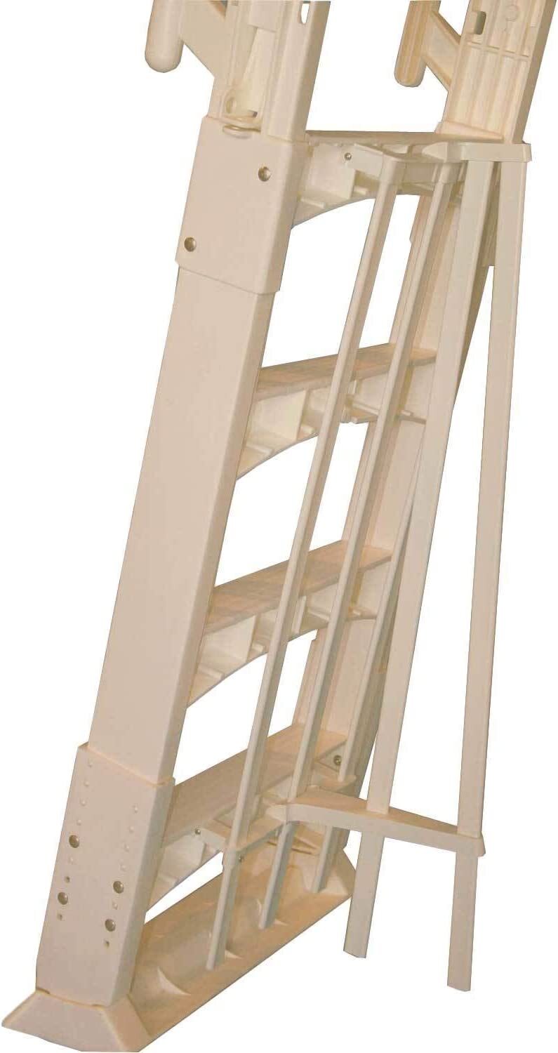 VinylWork A-Frame Slide Lock Above Ground Swimming Pool Ladder - (Choose Color) gallery
