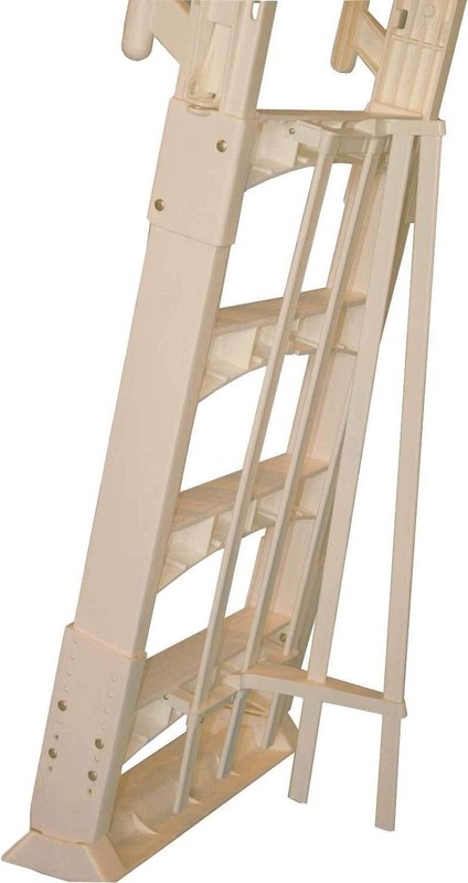 VinylWork A-Frame Slide Lock Above Ground Swimming Pool Ladder - (Choose Color) gallery