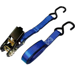 2-Pack 10ft Ratchet Tie-Down Straps 1200 lbs Break Strength Heavy Duty