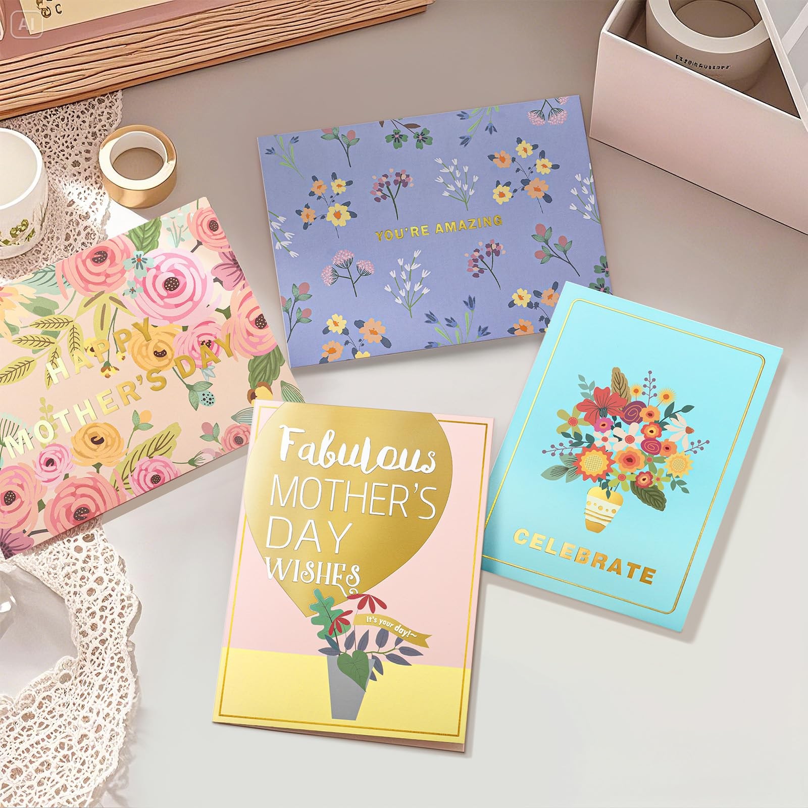 Mothers Day Cards Assortment, 20 Pack Mother’s Day Cards Boxed with Envelopes... gallery