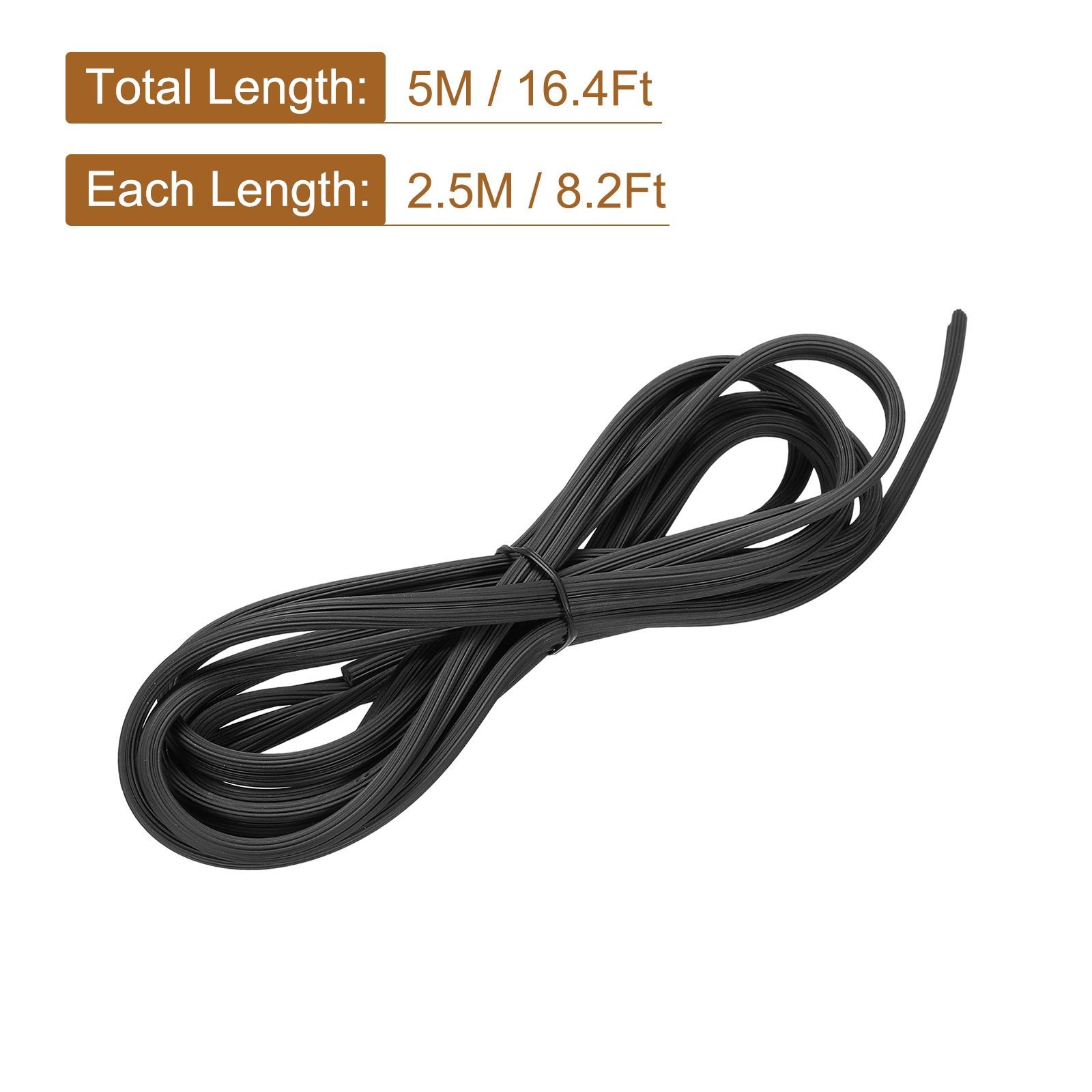 Screen Spline, 5M/16.4Ft Rubber Window Sealing Strip, 4mm OD Black gallery