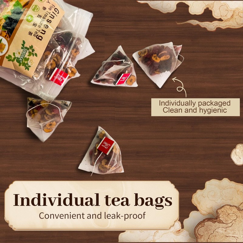 Ginseng Five Treasures Tea Kidney Tea,Te De RiñOn Saludable Organica,Red Date... gallery