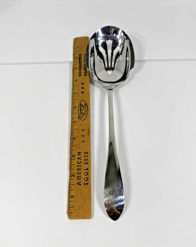 Gorham 18/8 Silver Plated Serving Spoon 12" gallery