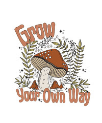 GROW YOUR OWN Sublimation Print Ready to Press, Heat Transfer PICK YOUR SIZE