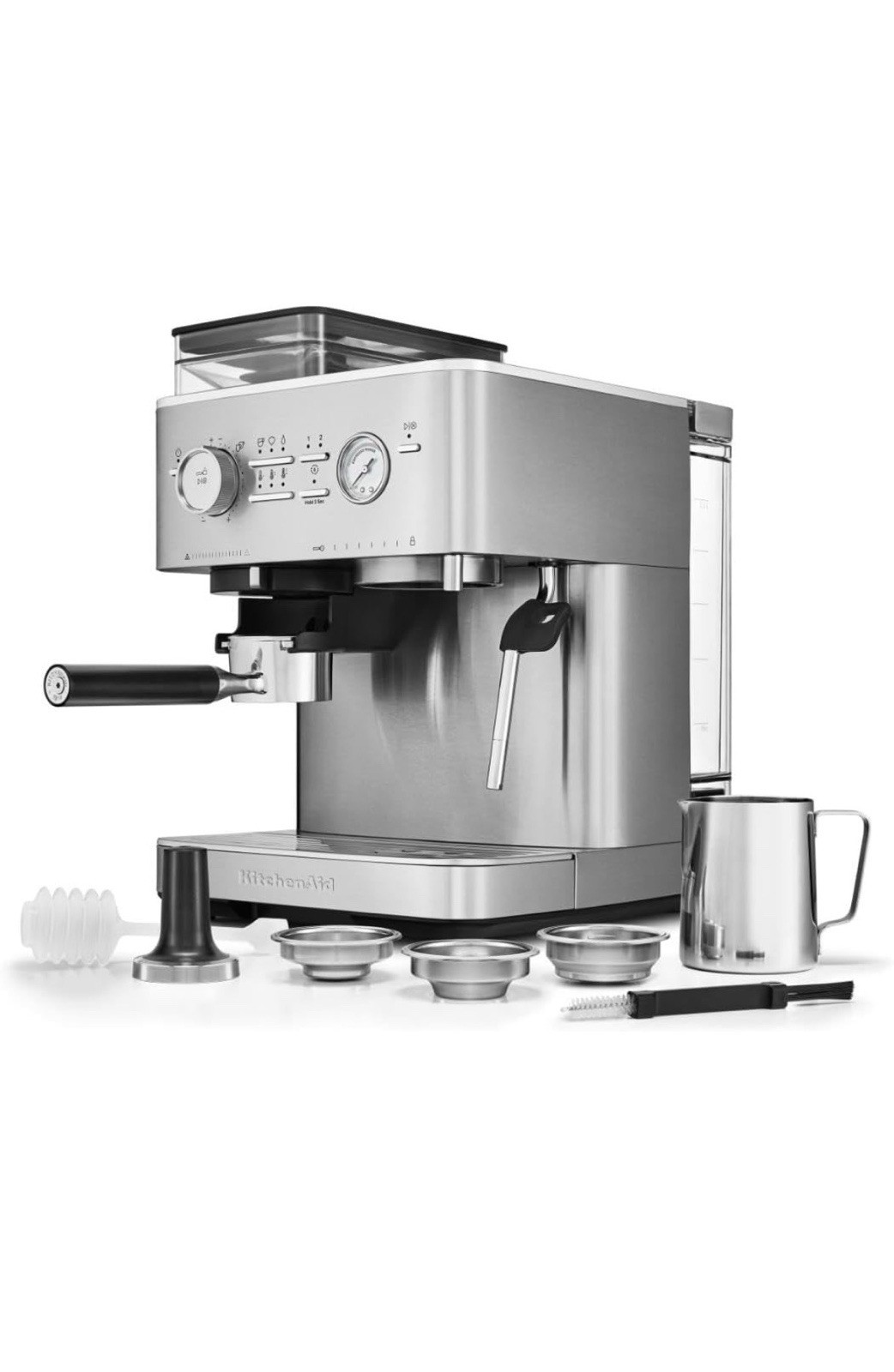 KitchenAid Semi-Automatic Espresso Machine w/ Burr Grinder 2.5L KES6551SX gallery