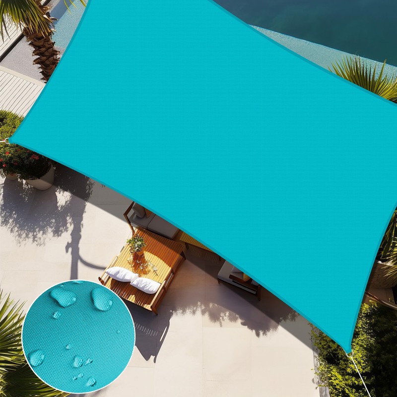 Waterproof Sun Shade Sail Rectangle Pool Awning Outdoor Sun Canopy Shelter Cover gallery