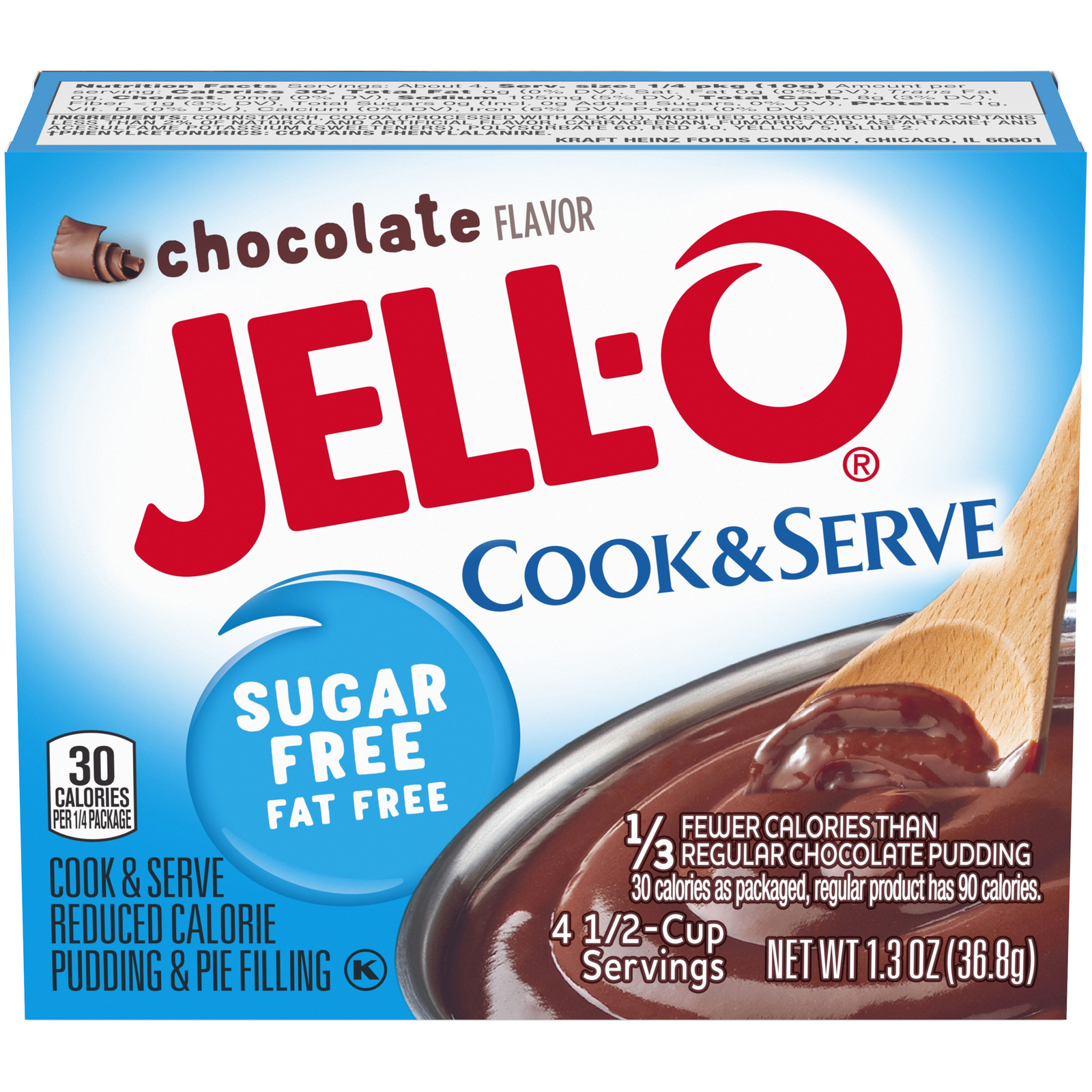 Jell-O Pudding and Pie Filling Chocolate Sugar Free - 1.3 Oz - Pack of 12 gallery
