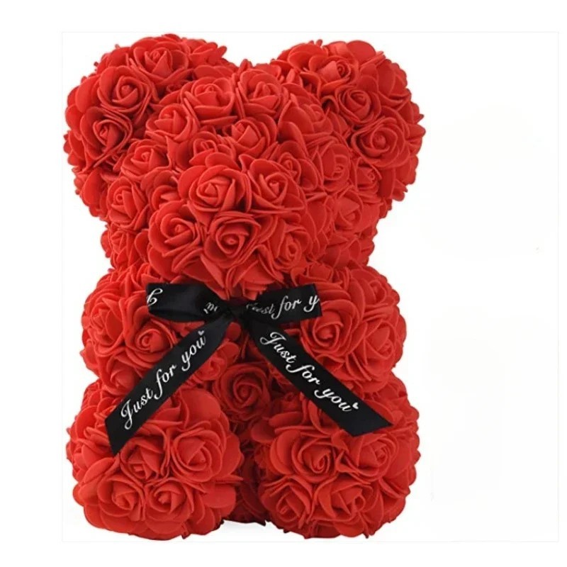 Artificial Eternal Rose Teddy Bear Gift for Mom Mother’s Day Birthday gallery