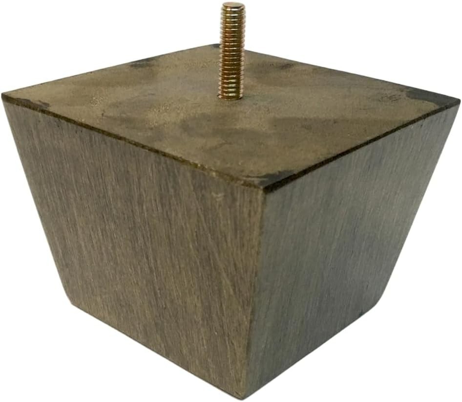 3 Inch Height Tapered Furniture Leg/ Sofa/Chair / Bed Feet Weather Oak- Set of 4 gallery
