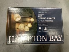 Hampton Bay 11 ft. Plug-In Mini Bulb LED Natural Fiber String Light 10