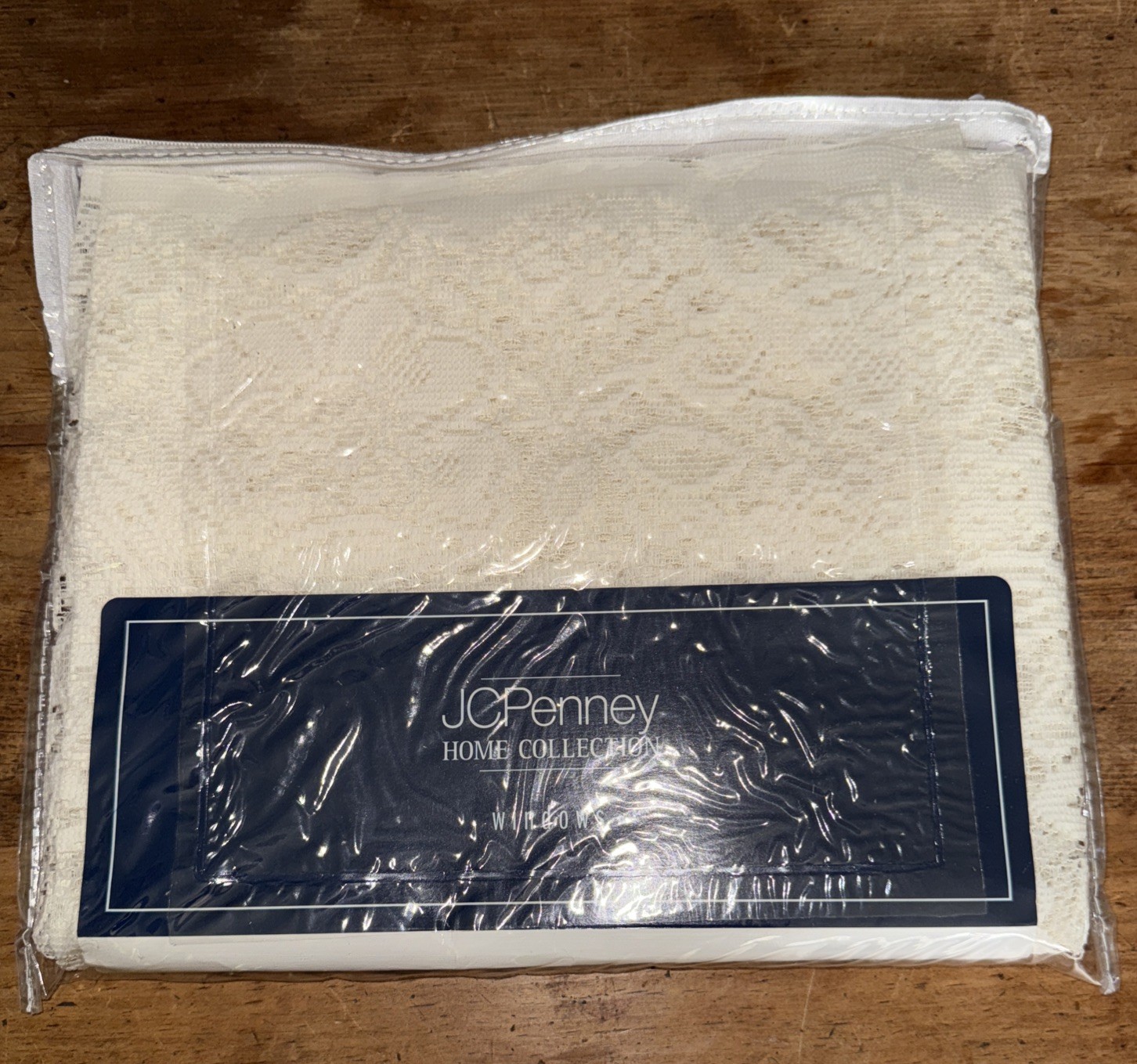 JCPenney The Home Collection Susan Lace Tailored Valance 60 X 15 Creamy Vanilla gallery