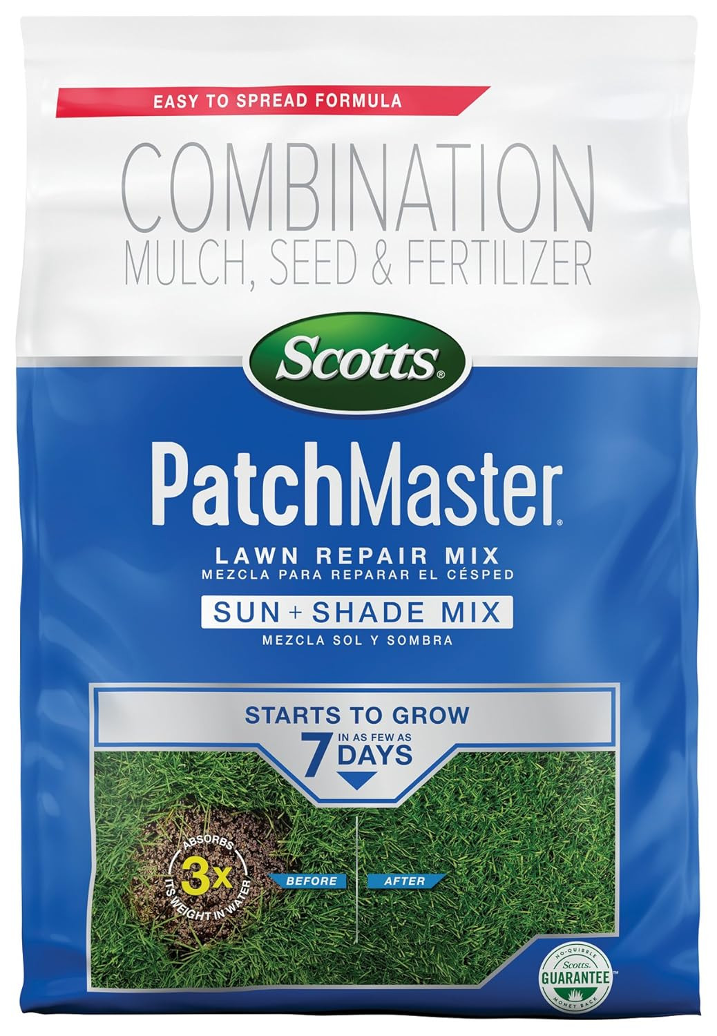 Lawn Repair Mix Sun & Shade, Grass Seed, Fertilizer & Mulch, 4.75 lb gallery