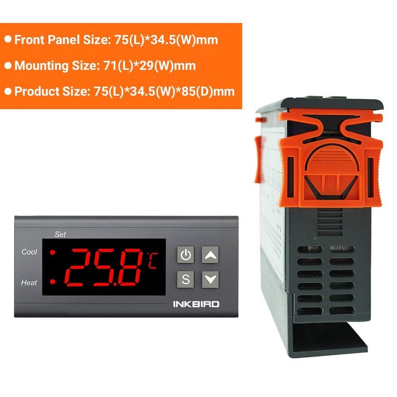 ITC-1000F 110V Digital Temperature Temp Controller Thermostat + NTC Sensor Probe gallery