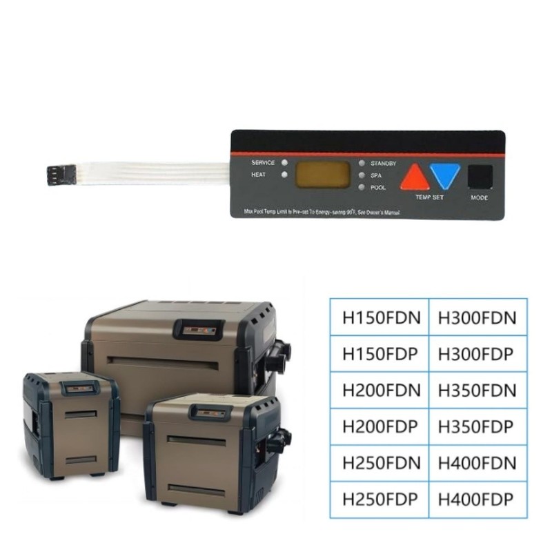FDXLBKP193 Pool Heater Control Panel Keypad Membrane Switch for Hayward H200FDN gallery