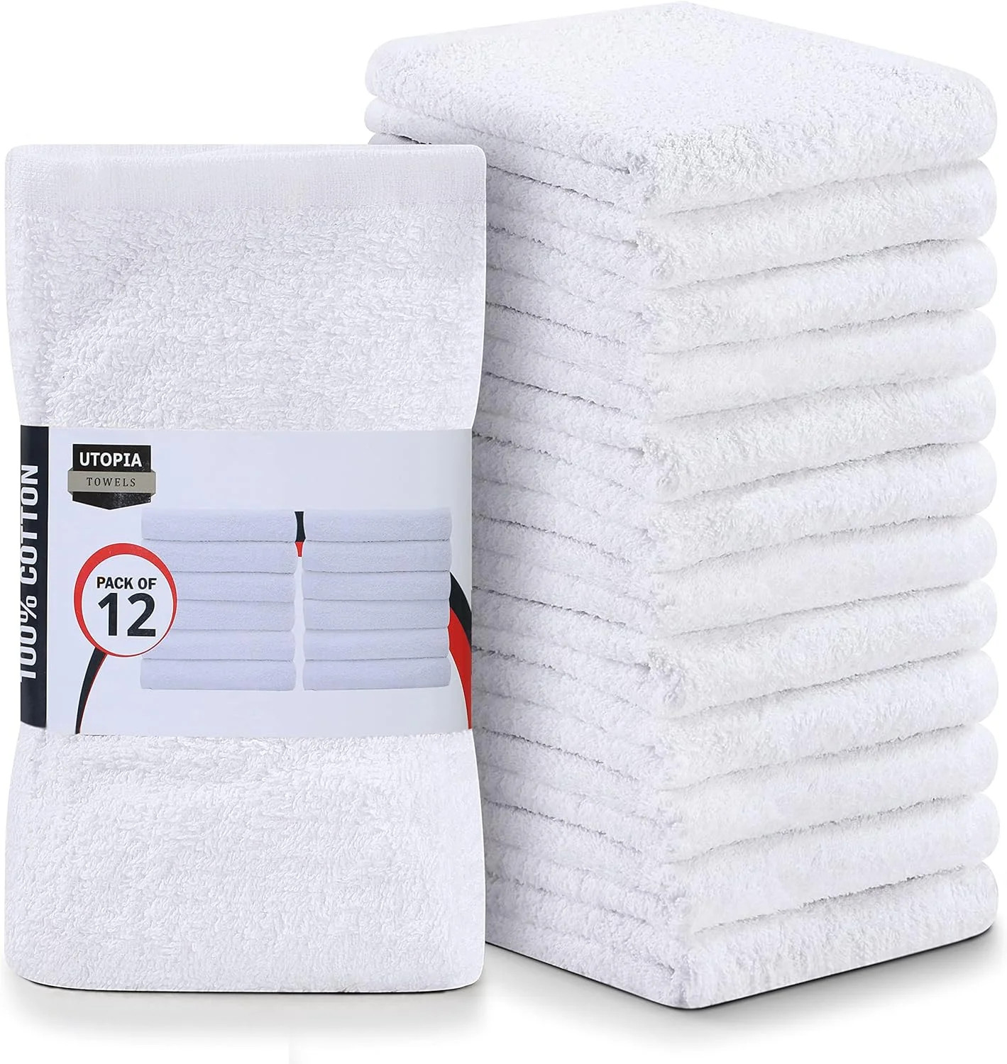 Utopia Towels Kitchen Bar Mops, Pack of 12, 16 by 19 Inches, 100% Cotton Super A gallery