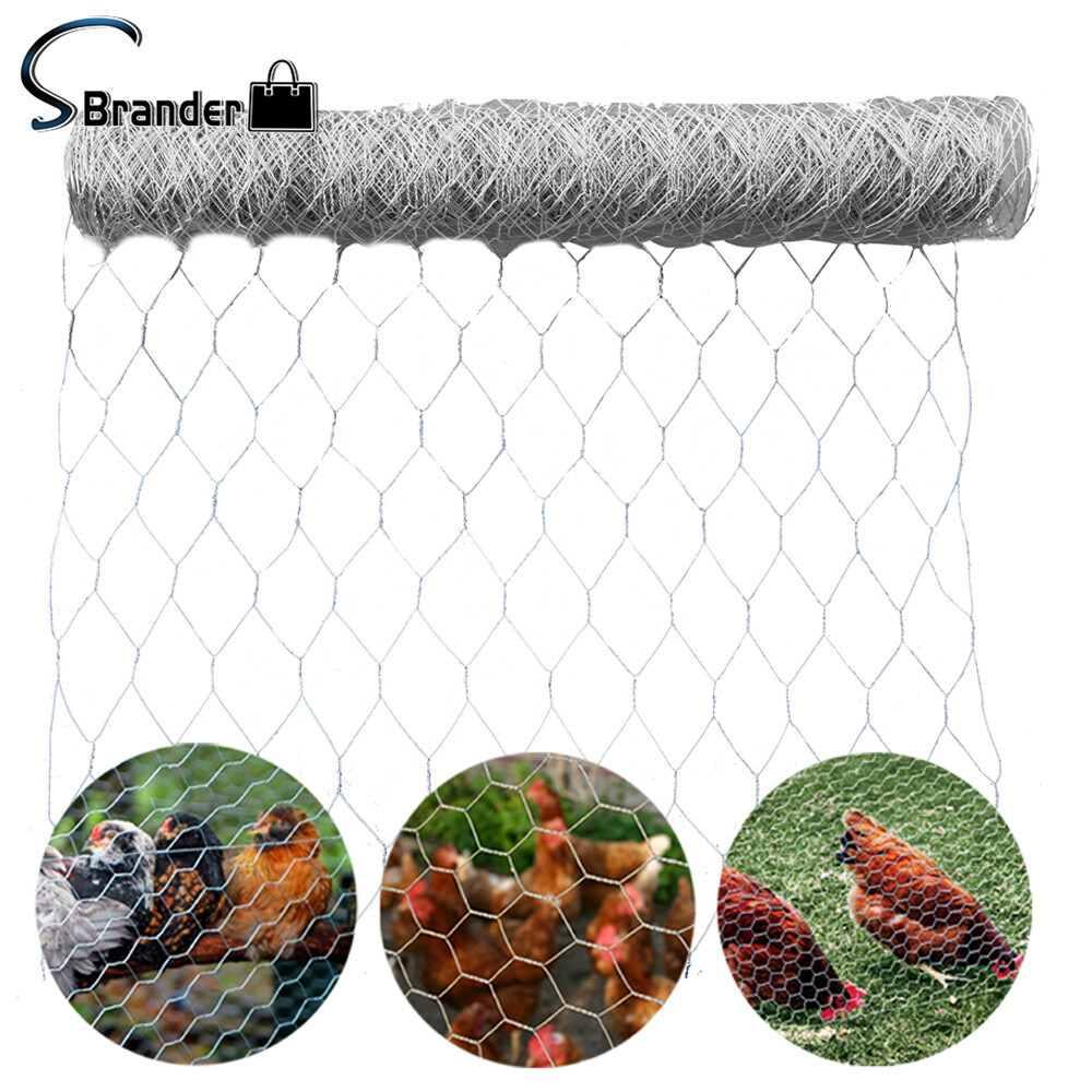 48" × 150' Galvanized Poultry Net Metal Chicken Wire 2" Holes Mesh Fencing gallery