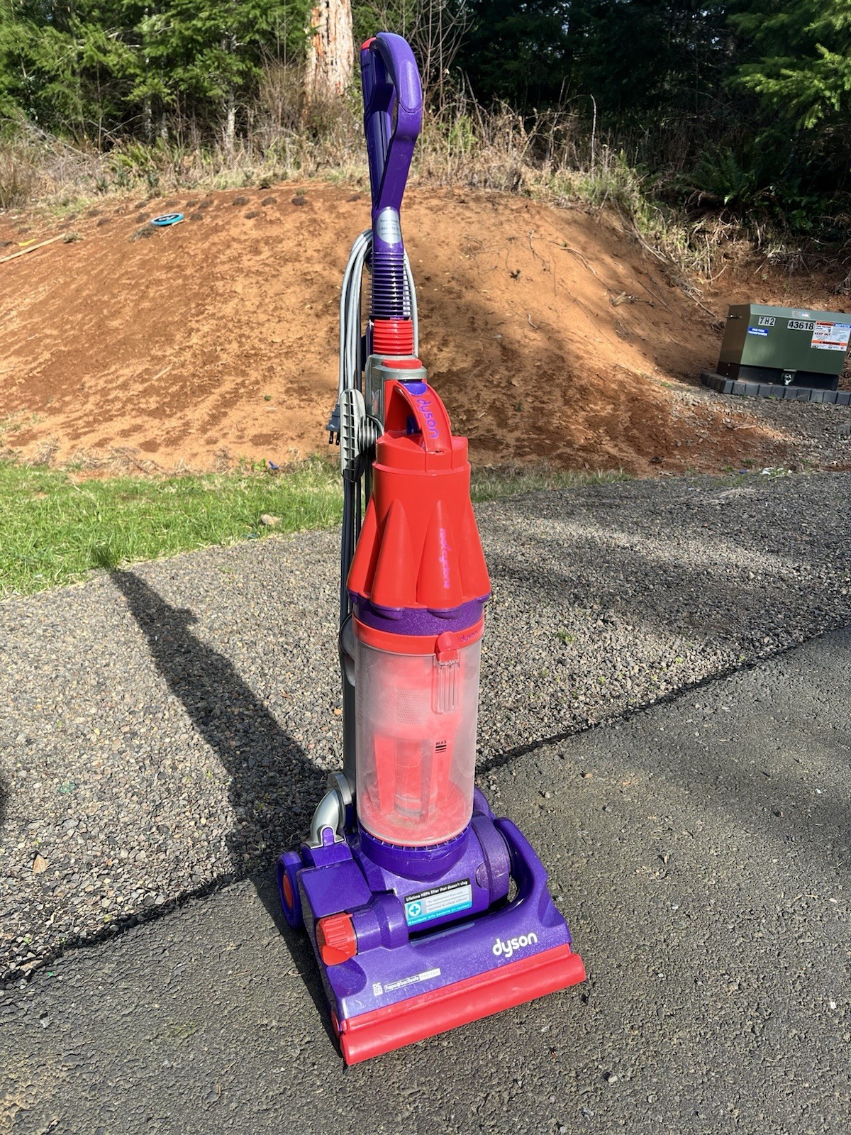 PERFECT Dyson DC07 Original Bagless Upright Vacuum + HEPA PURPLE RED SERVICED gallery
