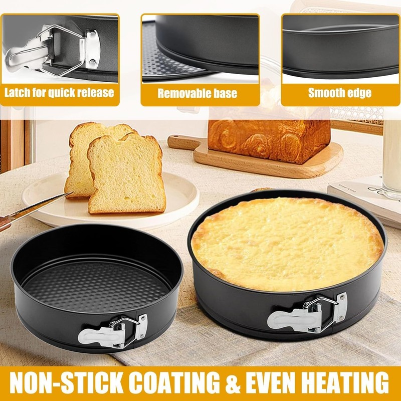 540pcs Cake Decorating Kit Baking Supplies with Springform Pans Turntable Icing gallery