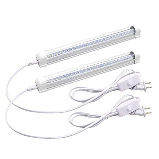 T8 LED Light Fixture 1ft 1080lm 9W Under Cabinet 1 ft (Pack of 2) White gallery