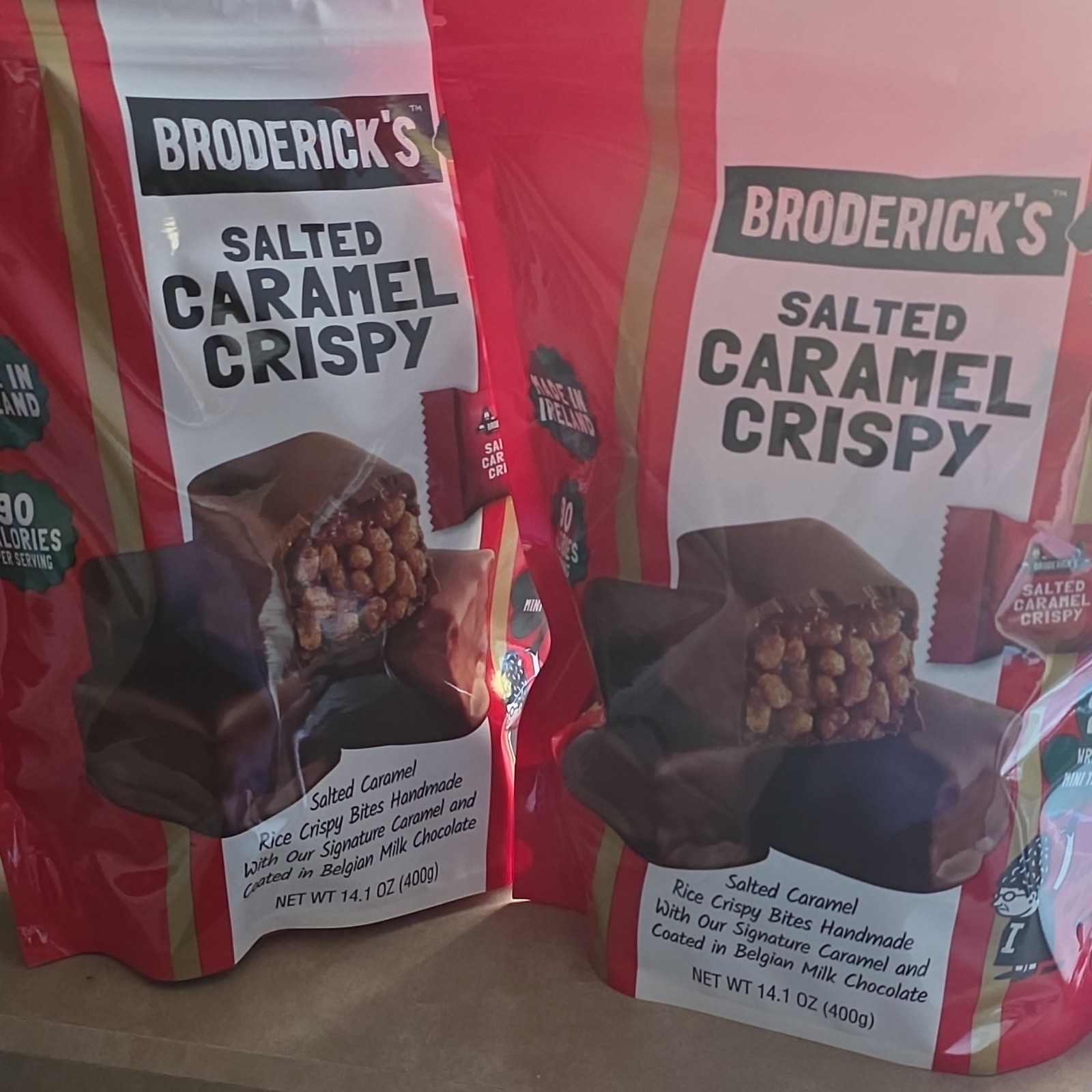 Broderick's Salted Caramel Rice Crispy Bites Milk Chocolate, 400g Bag gallery