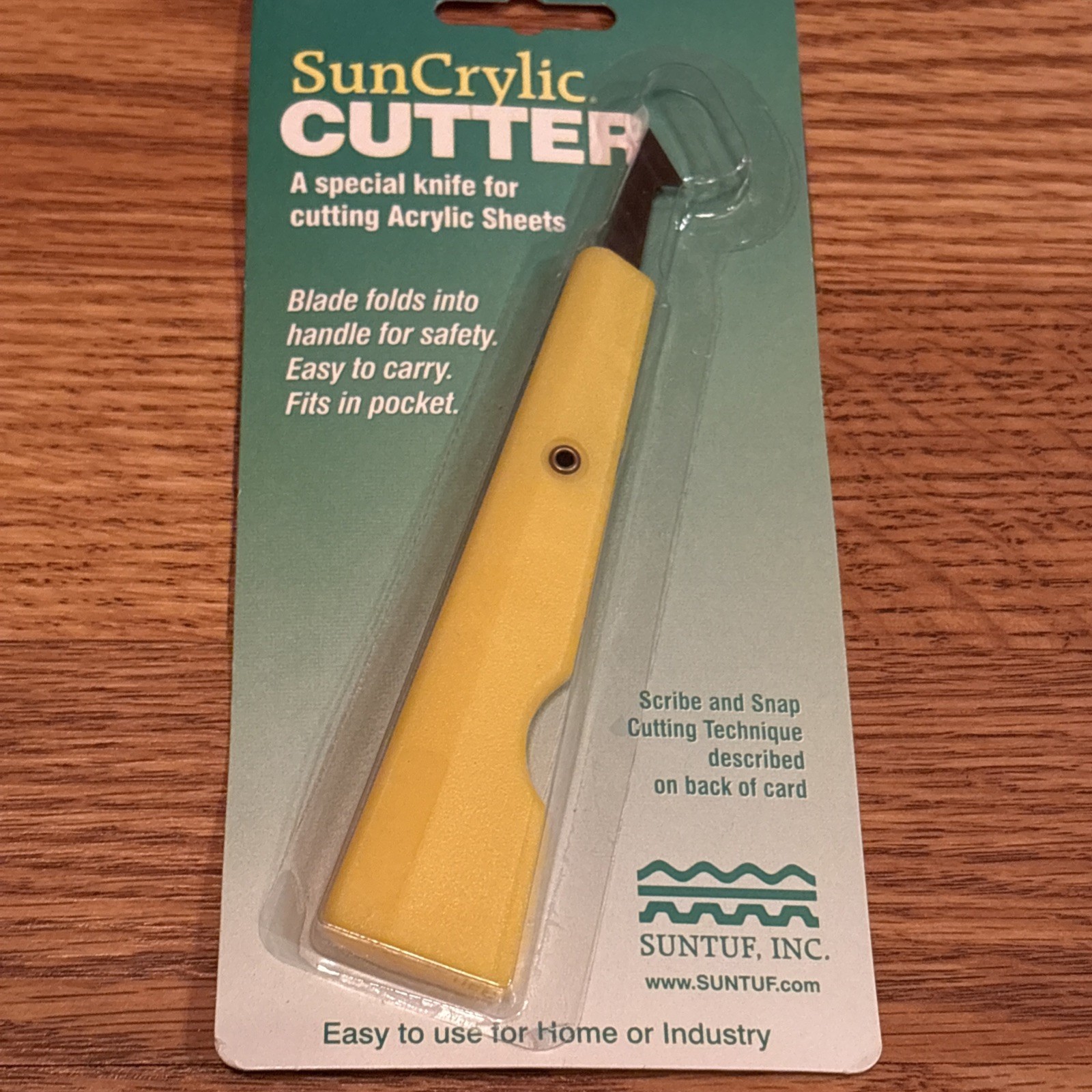 SunCrylic Acrylic Sheet Cutter Tool - Folding Blade into Handle, NEW, gallery