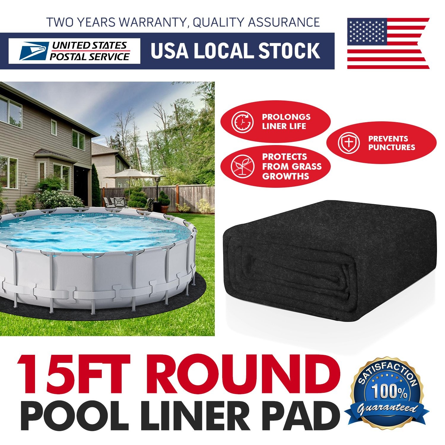 Pool Floor Padding, Anti-Slip Pool Protective Mat for Above Ground Pools gallery
