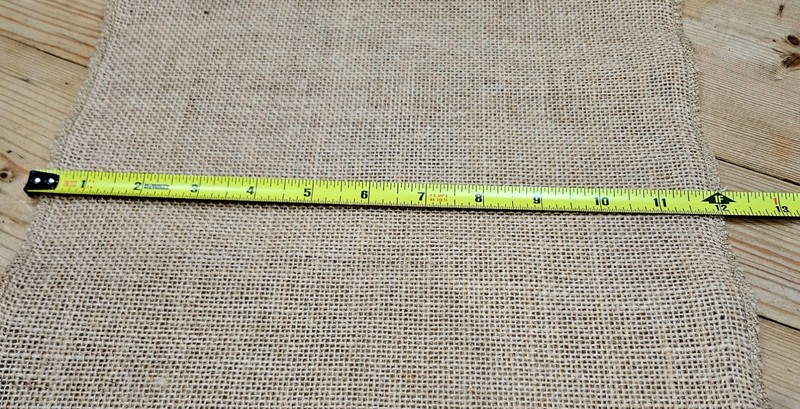 Rustic Burlap Table Runner 12 Inches across by 10 Feet Long gallery