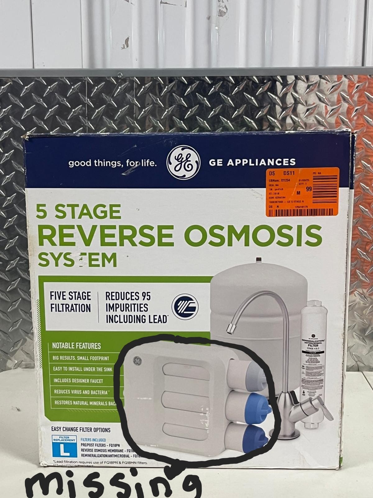 GE Under-Sink 5-Stage Premium Reverse Osmosis Water Filtration System gallery