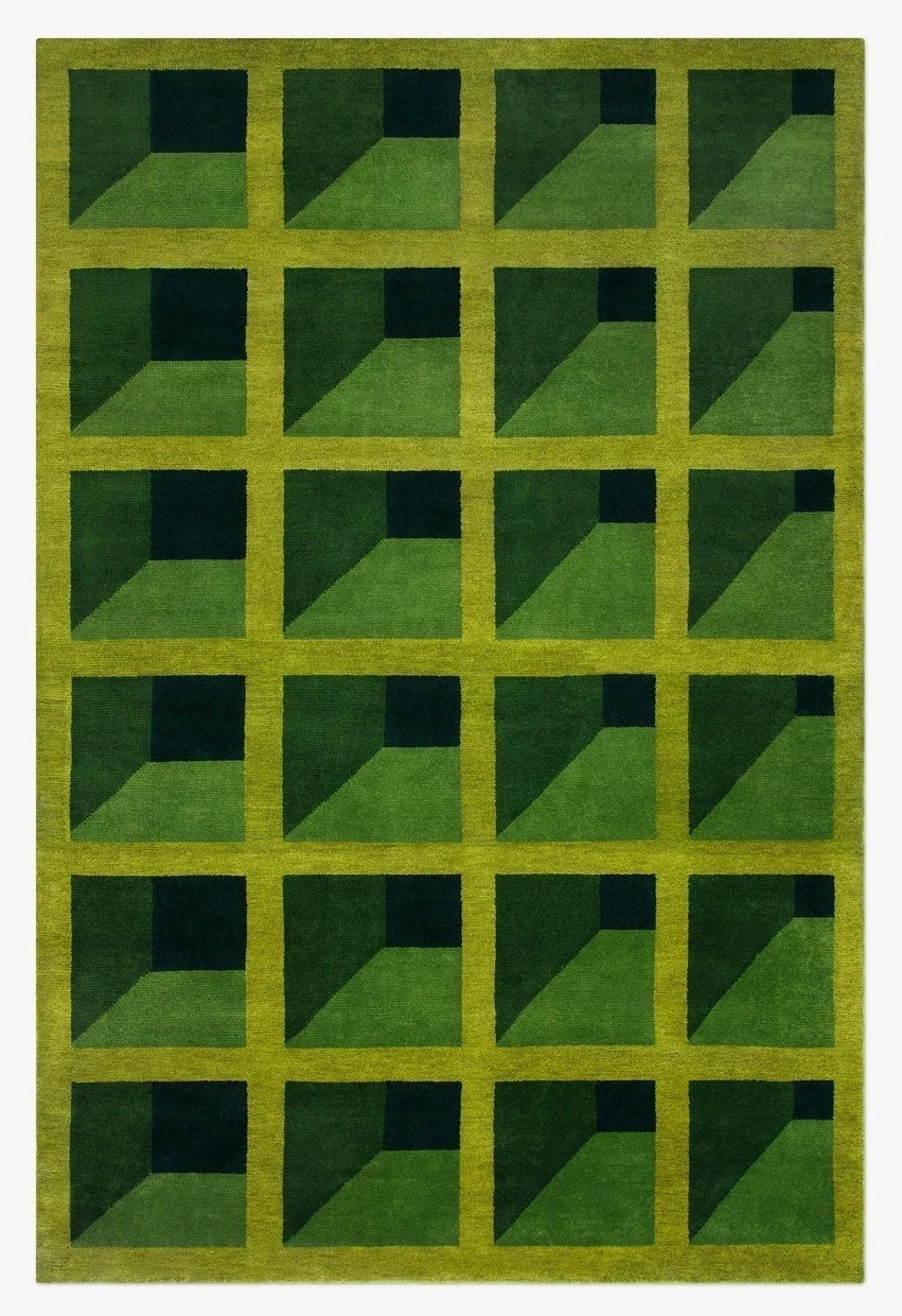 Hand Tufted Wool Rug Modern Geometric Luxury Area Rug, Soft Handmade Carpe gallery