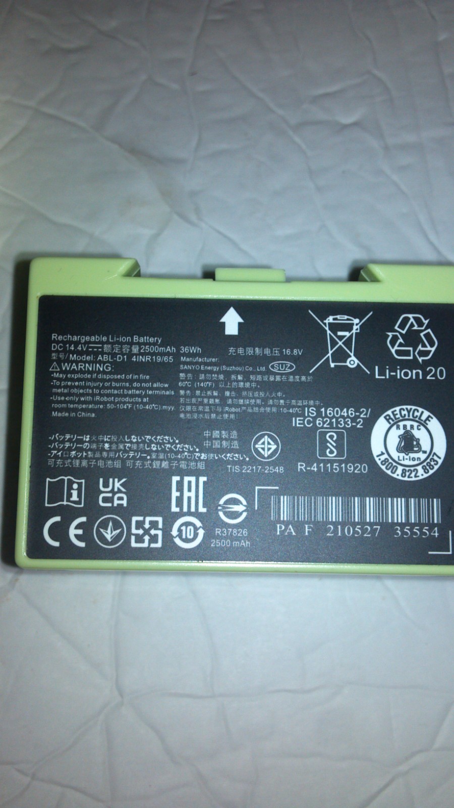 1 OEM + 1 NOEM Battery iRobot Roomba e5 e6 i1 i2 i3 i4 i5 i6 i7 i7+i8+ j5+ J6 J7 gallery