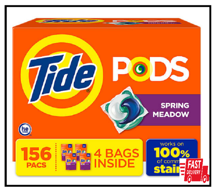 Tide PODS Laundry Detergent Pacs, Spring Meadow, 156 ct -- FREE SHIP!! gallery