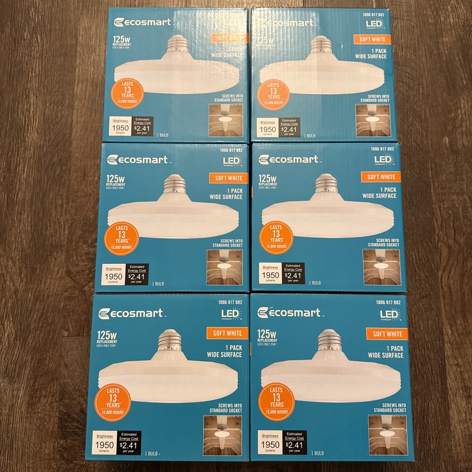 EcoSmart Wide Surface LED Light Bulb Soft White 125W (1pck) gallery